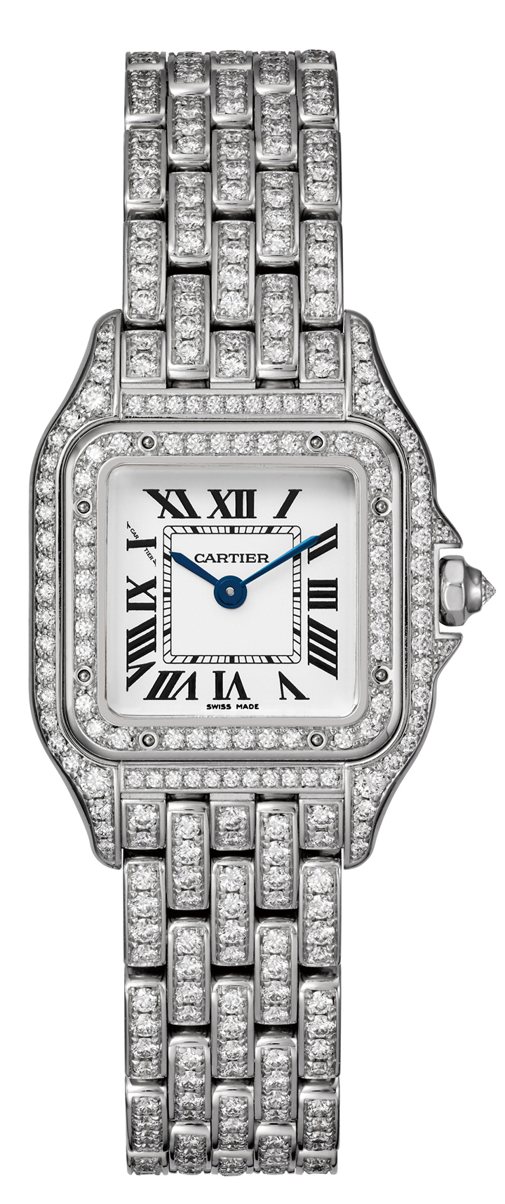 Panthère de Cartier 美洲豹全鑽腕錶 小型款